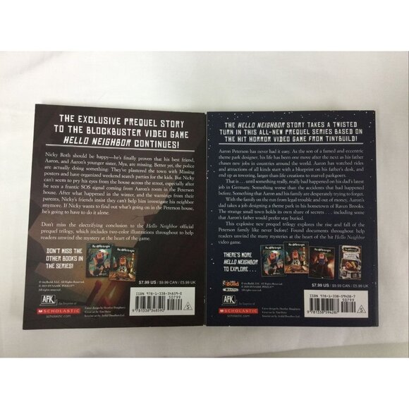 HELLO NEIGHBOR Books 1 And 4 By Carly Anne West Buried Secrets and Bad Blood - Picture 2 of 3